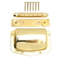 thumbnail image 3 of Couvercle de Pont de Guitare, Protecteur de Ponts Usure Métal Résistant Installation Facile Réglable pour Instruments à Cordes Or, Argent, 3 of 8