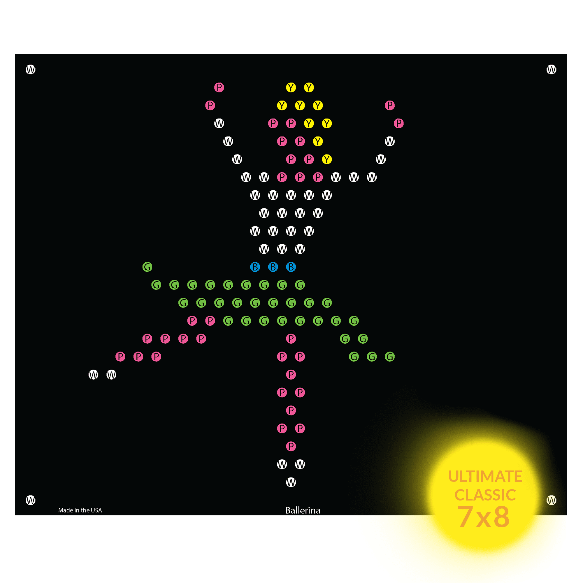 IllumiPeg Little Miss Refill Templates For Lite Brite Ultimate Classic 10 Sheets 7x8