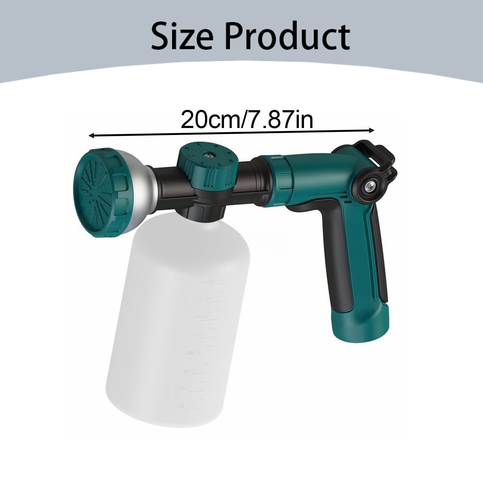 8-Dial Hose End Sprayer for Liquid Fertilizer/Soap | Precision Lawn, Yard & Garden Feeder with 16oz Bottle for Uniform Fertilizing and Watering Plants | Car, Dog Wash Hose Attachment Nozzle