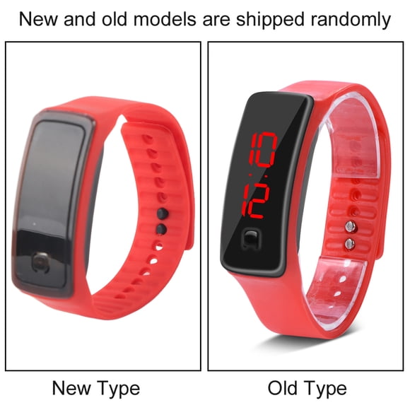Roloj liderado Deportivo Con Correa de Silicona, Esfera Digital de 12 Horas, Reloj de pulsera Con Pantalla Electónica para Deportes, Correr de Noche, ROPA informal