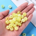 thumbnail image 5 of 500 g Acrylic European Beads Imitation Gemstone Large Hole Beads Rondelle Champagne Yellow 9x6mm Hole: 4mm 1790~1840pcs/500g, 5 of 6