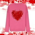 thumbnail image 6 of ZyeKqe Valentines Sweatshirt Women Fleece Lined Crewneck Loose Comfy Pullover Casual Graphic Printed Long Sleeve Tops, 6 of 6