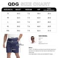 thumbnail image 4 of QDG Men's Relaxed Fit Cargo Shorts with Drawstring Elastic Waist Multi-Pocket for Daily Hiking Work, 4 of 7