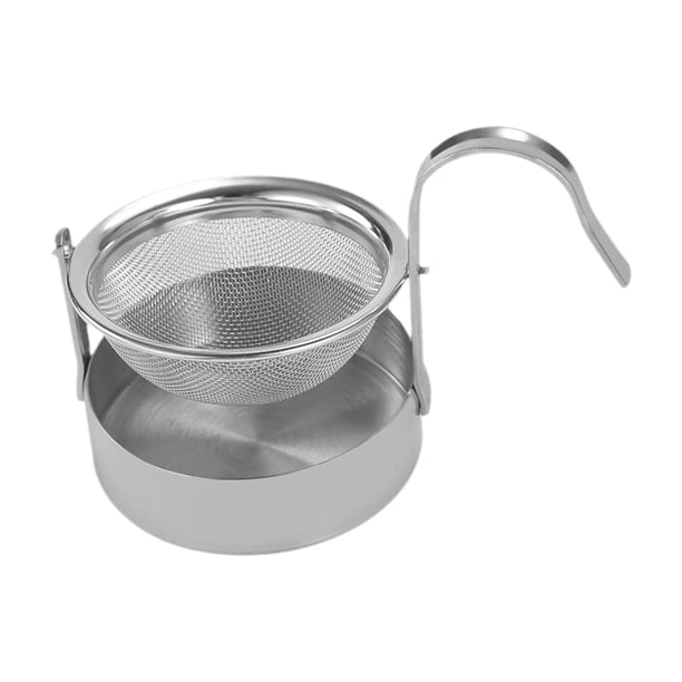 Colador de té giratorio creativo Infusor de té giratorio Filtro de té de acero inoxidable Plata