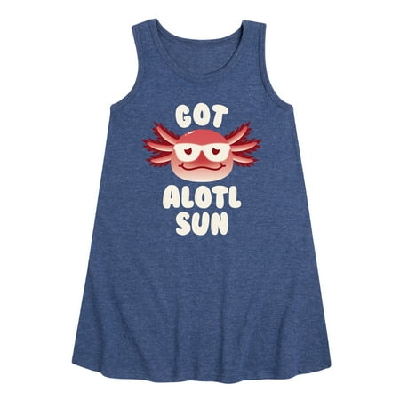 

Instant Message - Got Alotl Sun - Toddler & Youth Girls A-line Dress