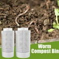 thumbnail image 5 of QHUDLV Underground Worm Farm, Outdoor Worm Compost Bin for Garden Beds & Home Use from Kitchen Food Waste, Vermicomposting Bin for Beginners with Holes and lid, Dual-Size (10.4 & 11.8), 5 of 9
