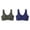 Dark Blue Bras for Women, variant on Womens Sports Bras 2 Packs AB Cup No Underwire Bras Seamless Padded Lightweight Sport Bras for Women
