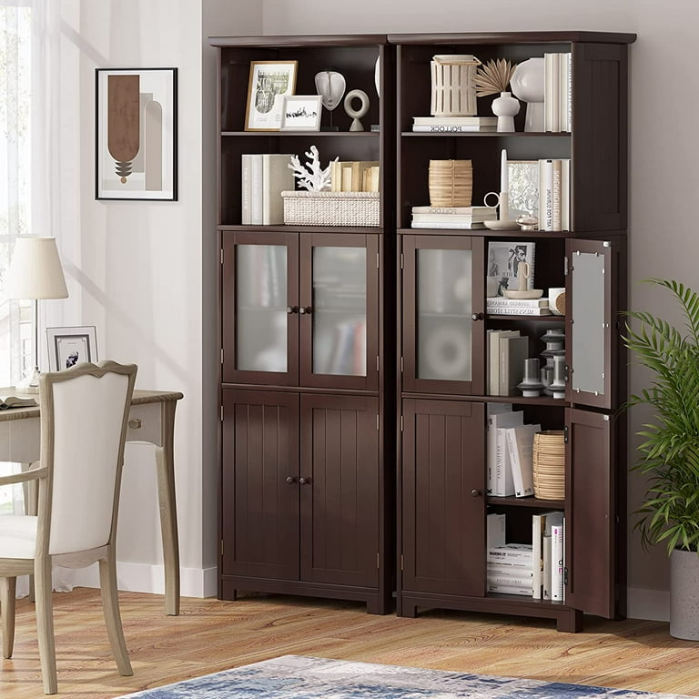 Living Room Storage With Glass Doors Matttroy