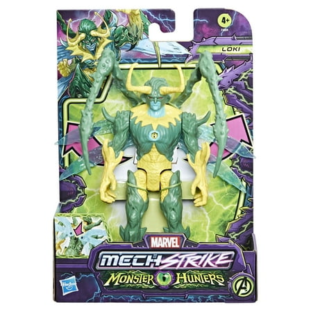Marvel Avengers Mech Strike Monster Hunters Loki Deluxe Action Figure