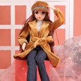 thumbnail image 2 of Muñeca BJD Ucanaan 1/4 SD, 45 cm, con juego completo de pelucas para ropa, zapatos, 2 of 6