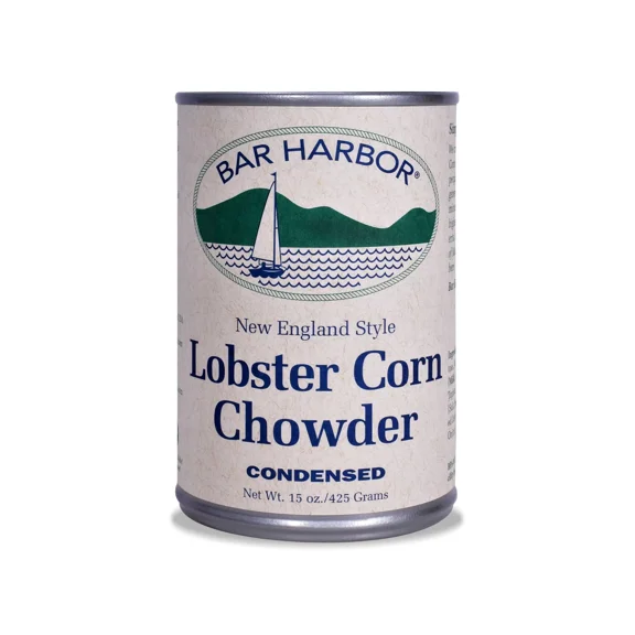 Bar Harbor New England Style Lobster and Corn Chowder, 15 oz. Tin free steel Can