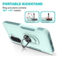 thumbnail image 2 of Rosebono Compatible With Samsung Galaxy A57 Case, Hybrid Case With Adjustable Integrated Ring Kickstand (Green), 2 of 5