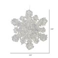 thumbnail image 3 of Vickerman M188100 5 in. Clear Snowflake Silver Glitter  6 per Bag, 3 of 3
