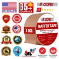 thumbnail image 2 of 5 Core Gaffers Tape 2 Inch 30 Yards Professional Brown Pro Gaff Tape Non Reflective Water Resistant, 2 of 11