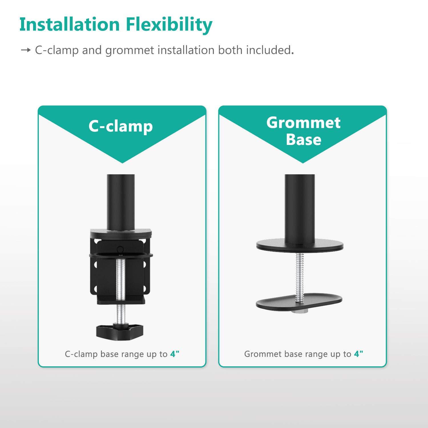 WALI Single LCD Monitor Desk Mount 