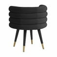 thumbnail image 4 of TOV Furniture Betty 19.9" Transitional Velvet Dining Chair in Black, 4 of 6