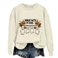 thumbnail image 2 of Cowsor Kids Clothes Pumpkin Graphic Sweatshirt Spooky Fall Vibes Outfit Dog Ghost Long Sleeve Pullover Tops, 2 of 3