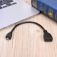 thumbnail image 4 of Micro HDMI-compatible Macho a HDMI-compatible Hembra Adaptador Conector Cable Corto 17cm Ndcxsfigh Nuevos Originales, 4 of 6