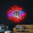 thumbnail image 3 of Handmadetneonsign Smash Punch Barber Neon Sign, Barber Led Sign, Hair Studio Led Light, Hair Salon, 3 of 5