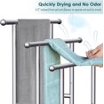 thumbnail image 5 of 40" H Free Standing Towel Rack, 3 Tier Alloy Steel Stand with Basket, Blanket Drying and Display Rack for Oversized Bath Towels Bathroom Accessories, Next to Tub or Shower, 5 of 14