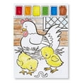 thumbnail image 4 of Melissa & Doug Paint With Water - Farm Animals, 20 Perforated Pages, Spillproof Palettes, 4 of 10