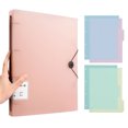 thumbnail image 5 of Letter Size 4 Rings Binder Hold 220Sheets Elastic String Closure for Office School Document Storage Organizers, 5 of 8