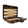 thumbnail image 4 of Wycliffe Brothers 21-inch Tournament Backgammon Set - Brown Croco Case with Beige Field - Gen III, 4 of 12