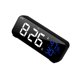 thumbnail image 2 of Methold Reloj Digital LED, temperatura, humedad, música, herramientas de sincronización, recargable, inalámbrico, superficie de espejo, reloj de Electrónica Negro, 2 of 6