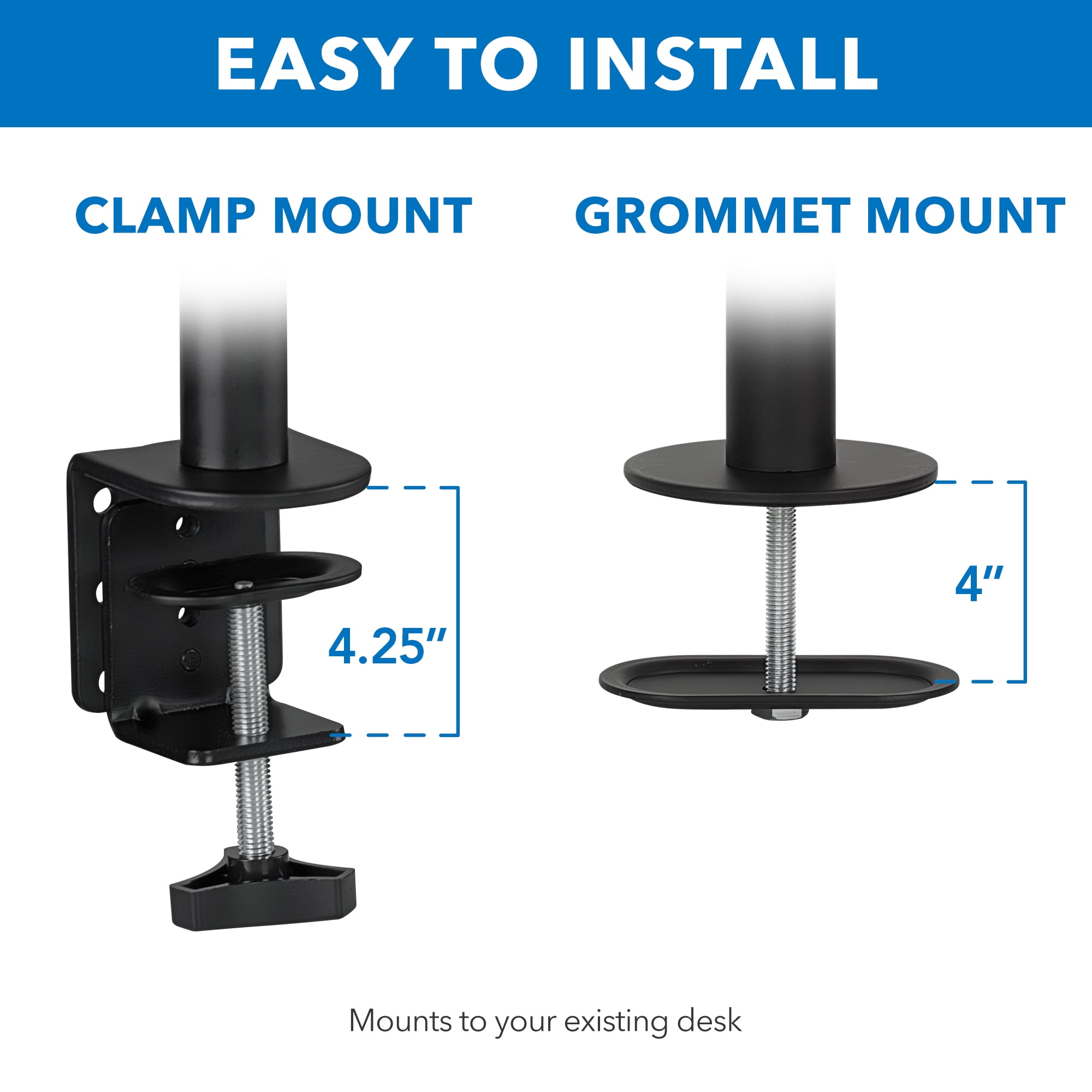Mount-It! Laptop Desk Stand | Fits 11"-17" Laptop Notebook Screens | Full Motion Mount