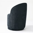 thumbnail image 5 of DREAMSIDEA Swivel Dining Chair, Upholstered Barrel Accent Chair for Dining Room & Kitchen Chairs, Morden Round Vanity Chair for Living Room&Bedroom, Linen-Navy, 5 of 6