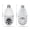 white, variant on TPKJAM Solar Security Camera Outdoor Wireless, 355° Pan/Tilt, Auto Tracking, 2.4/5G WiFi, Night Vision, 2-Way Audio, IP65