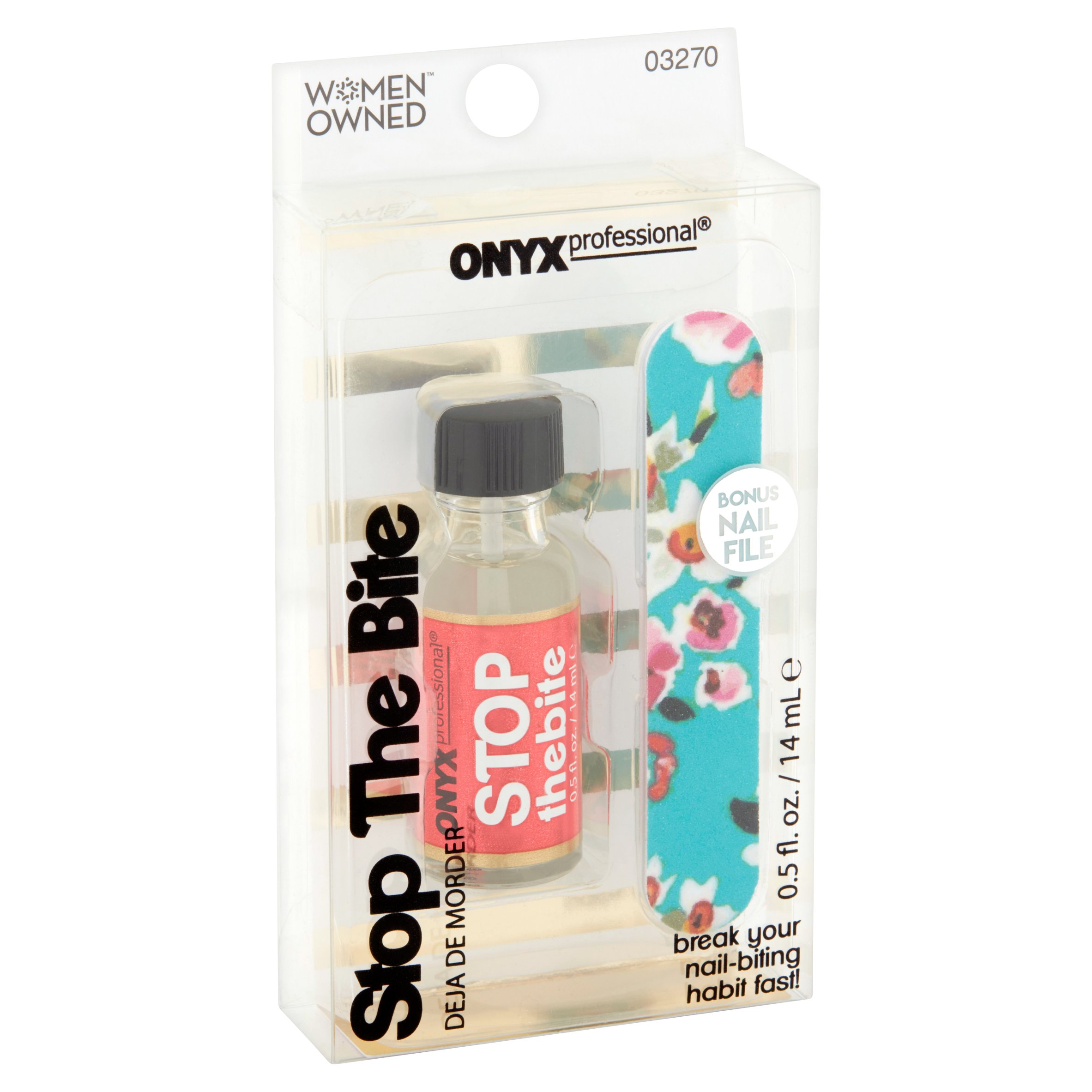 Onyx Professional Stop the Bite Nail-Biting Deterrent and File, 0.5 fl oz - image 2 of 4