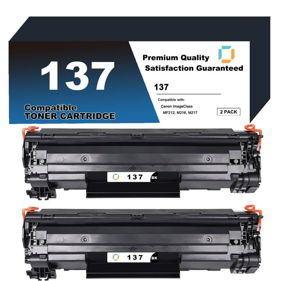 9435B001AA Toner Cartridge Replacement Compatible for Canon 137 2 Pack to use with ImageClass MF212w, MF216n, MF217w, MF227dw, MF229dw, D570, LBP151dw, MF232w, MF236n, MF249dw, MF242dw Printer