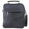 thumbnail image 4 of Cowhide Leather Men's Messenger Crossbody w Top Handle & Removable CB Strap, 4 of 9