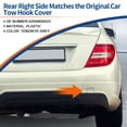thumbnail image 3 of Tapa de gancho de remolque de parachoques trasero derecho para Mercedes-benz C-Class W204 FL para AMG de Unique Bargains, 3 of 6