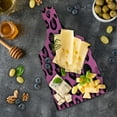 thumbnail image 5 of Hot Pink Cutting Board, Leopard Animal Skin Pattern in Abstract Style Wild Safari Jungle Theme, Tempered Glass Cutting and Serving Board, Wine Bottle Shape, Fuchsia Black Pink, by Ambesonne, 5 of 5