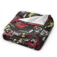 thumbnail image 2 of Kll Fleece Blanket Plush Throw Blanket Vintage Gaming,Soft Fuzzy Cozy Flannel Blanket For Couch Sofa Bed.(80"X60"), 2 of 9
