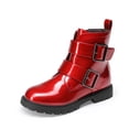 thumbnail image 1 of Botas DREAM PAIRS para Niña con Brillo, Rojo, Tobilleras con Hebilla y Cierre, 1 of 5
