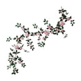 thumbnail image 2 of Guirnalda de Enredaderas de Rosas Artificiales de 180 cm con Hojas Verdes, Decoración Colgante de Flores Falsas Flexibles para Bodas, Jardines, Uso en Interiores y Exteriores, 2 of 6