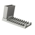 thumbnail image 2 of Escurreplatos de gran capacidad, multiusos, decorativo, ahorra espacio, plegable. gris, 2 of 9