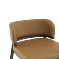 thumbnail image 6 of Christopher Knight Home Industrial 30“ Leathaire Upholstered Bar Stools, Metal Frame, Brown, 6 of 10