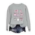 thumbnail image 4 of Zxlsdmn Women's Breast Cancer Crew Neck Sweatshirt Oversized Long Sleeve Drop Shoulder Pullover Tops Inspirational Printed Pattern Sweatshirts Fall Clothes S, 4 of 5