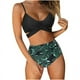 thumbnail image 5 of Traje de baño de dos piezas con estampado de leopardo cruzado de cintura alta dividido sexy BIKINI para mujer, 5 of 5