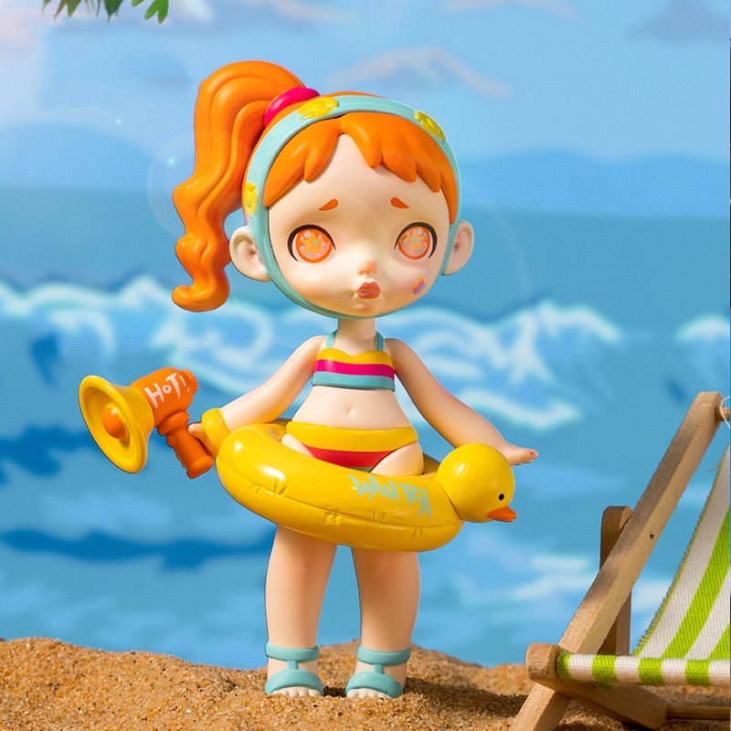 Original Laura Pool Party Series Blind Box Toys Model Confirm