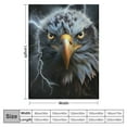 thumbnail image 4 of TIAOTIAOHOU Blanket, Cool Black Gold Lightning Eagle Blanket, American Bald Eagle Throw Blanket, for Men Women for Eagle Lover, Plush Throw Blanket, 4 of 6