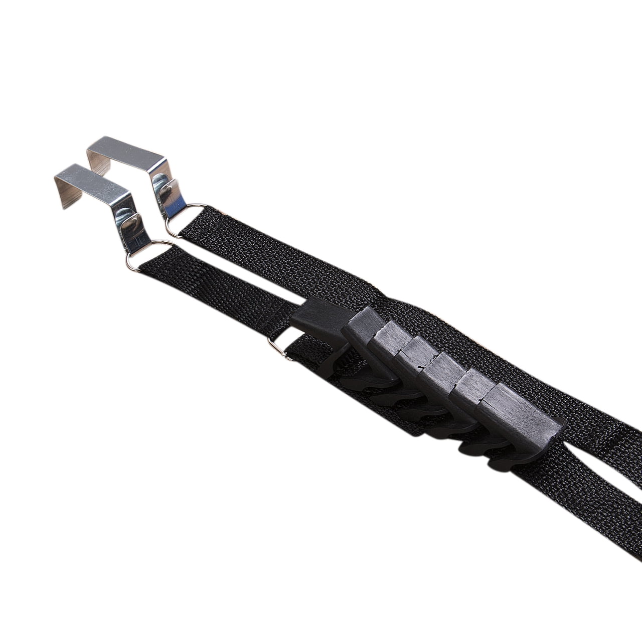 Musuos Adjustable Over Door Straps Hanger Hat Bag Coat Clothes Rack