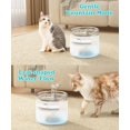 thumbnail image 2 of WF Cat Water Fountain oz/.L Automatic Pet Fountain Cat Water Dispenser with Flow Modes Light Quiet Pump for Cats, 2 of 8