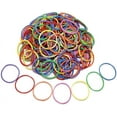 thumbnail image 3 of PinesC 200 Pcs Petits Élastiques Assortis en Vrac Élastiques Larges Anneaux Colorés Porte-Papeterie Robuste Boucle Extensible Fournitures Scolaires Maison Banque Bureau, 2,5 cm, Multicolore, 3 of 5