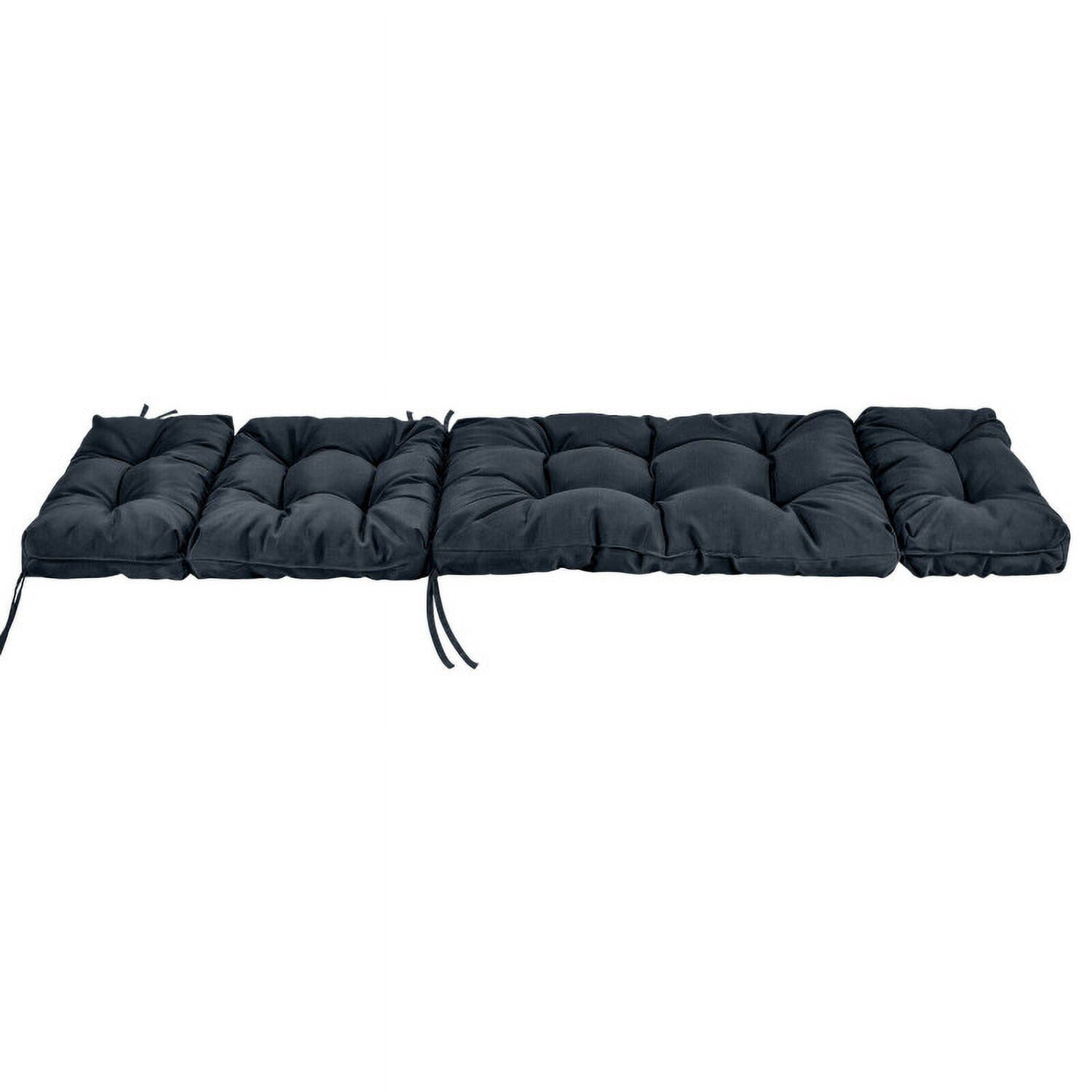 Aimee Lii Outdoor Lounge Chaise Cushion with String Ties for Garden Poolside, Gray