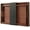 Brown, variant on Bamboo Set of 2 Serving Tray with Handles,Decorative Trays Platter,Breakfast Tray in Bed,Food Drinks Tray for Eating,Working,Storing(Brown)